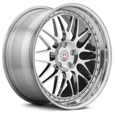طبق عميق HRE عجلات مزورة مكونة من 3 قطع 6061-T6