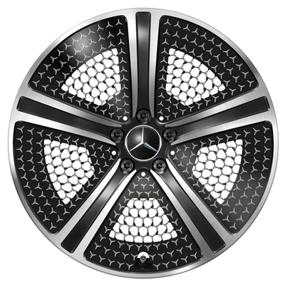 5-Spokes EQE V295 Black High Sheen Mercedes Benz Forged Wheels مقاس 20 بوصة