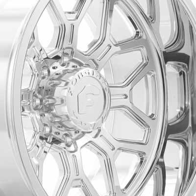 عجلات فورجياتو Flusso-T الفضية الساطعة 6061-T6 العروات 4-8