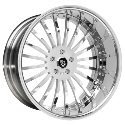 عجلات ليكساني LF-714 كروم مزورة 6061-T6 جنوط متعددة الأضلاع