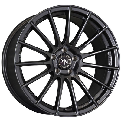 PCD 112mm Forge Auto Wheels 6061-T6 حواف سوداء غير لامعة من سبائك الألومنيوم