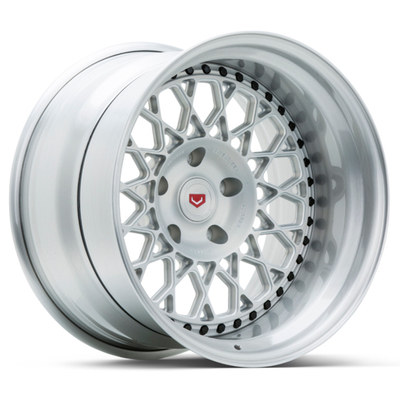 عجلات Vossen ERA-1 متعددة الأضلاع الفضية 3 قطع لسيارة BMW E46 M3