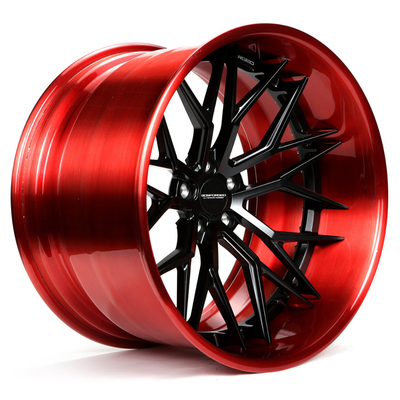 Y Twist Spokes قطعتان مقعرة عجلات Uf / 2-103 سبيكة ريم 6061-T6