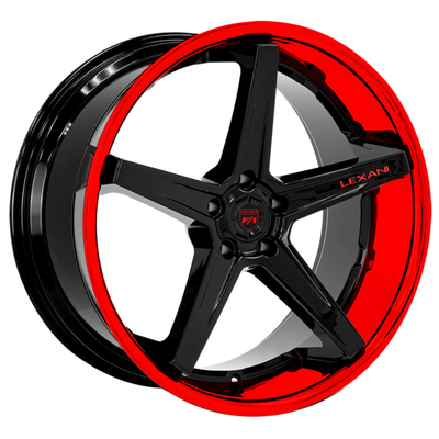 أسود أحمر شفاه Lexani Forged Wheels 2 Piece Y Twist Spokes