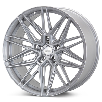 عجلات فوسن مزورة باللون الفضي الساتان من سلسلة HYBRID FORGED SERIES HF-7