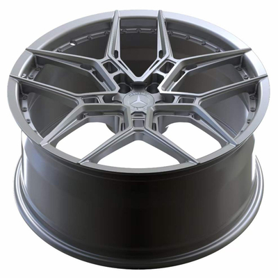 عجلات معدنية فضية اللون قياس 20 بوصة لسيارة Mercedes Benz Rim Set