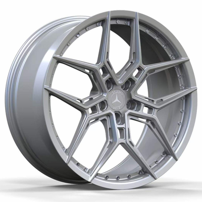 عجلات معدنية فضية اللون قياس 20 بوصة لسيارة Mercedes Benz Rim Set