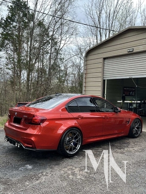 BBS FI R لبي ام دبليو M2 E92 M3 F80 عجلات الفضة الزائفة المزورة حسب الطلب متاحة