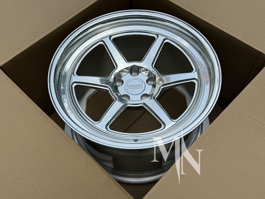 5x114.3 صياغة عجلات السيارات لنيسان 350Z 370Z الفضة الملمعة النهاية