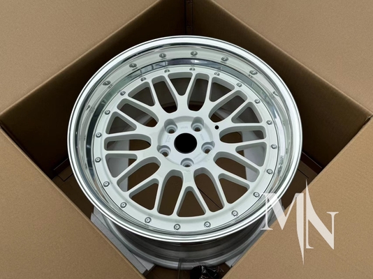 عجلات مُصَنَّعة مُخصصة من 2 قطع BBS LM LMR LeMans أحزمة ذهبية لـ BMW 370z 350z