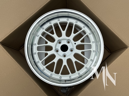عجلات مُصَنَّعة مُخصصة من 2 قطع BBS LM LMR LeMans أحزمة ذهبية لـ BMW 370z 350z