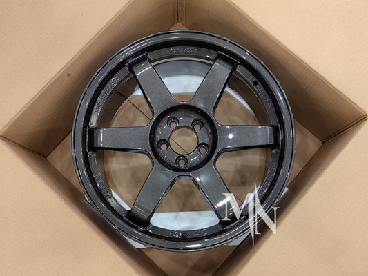 فولك سباق TE37 SL عجلات الأسود الإصدار الثالث 4x100 5x120 18 19 20 بوصة خصيص إطارات سوداء مزدوجة