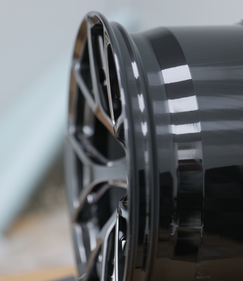 عجلات BBS FI-R المطروقة تصميم خفيف الوزن أسود ماسي