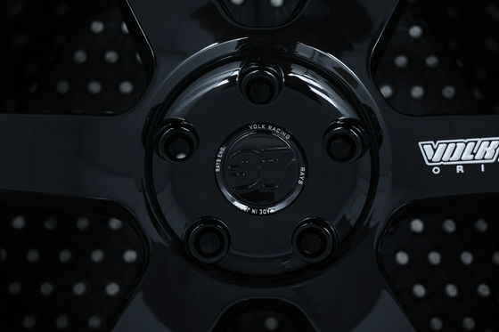 شعاع TE37 Ultra Track Edition ii Volk Racing عجلات مزورة لامعة سوداء