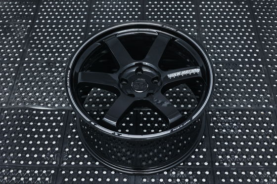 شعاع TE37 Ultra Track Edition ii Volk Racing عجلات مزورة لامعة سوداء