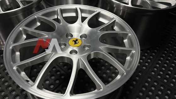 عجلات فيراري F430 مسبوكة بلمسة نهائية شفافة مصقولة، مسبوكة RE-01