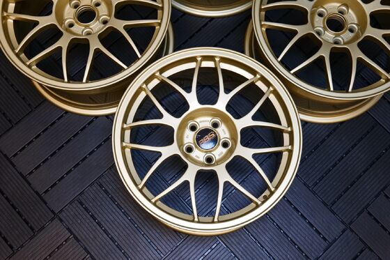 سوبارو إمبريزا 22B نادرة BBS RG334 5X100 عجلات مزورة أطراف WRX STI GC8